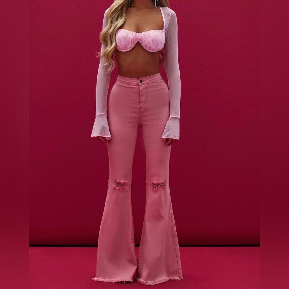 Flare stretch jeans !Sold out everywhere!!